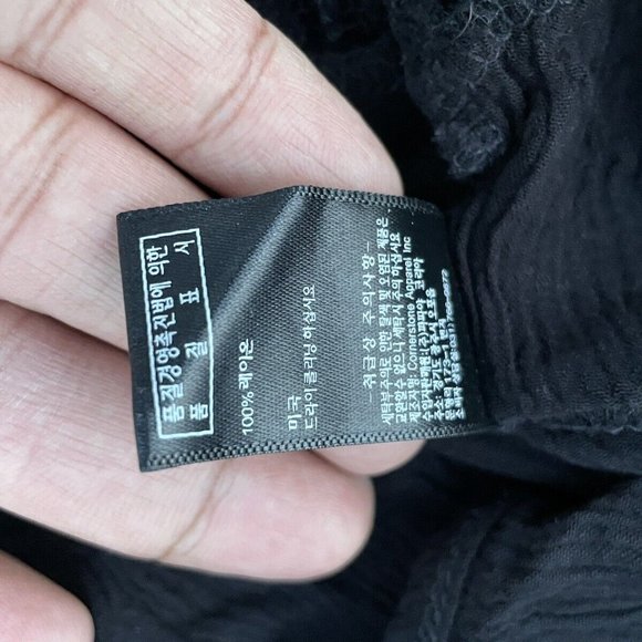 Papaya Women Top Black Blouse Tank Top Laces Size S - Picture 10 of 10